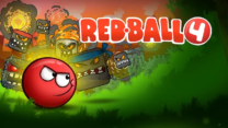 Red Ball 4 gameplay showing a red ball platformer adventure game rolling and jumping through obstacle-filled levels to defeat enemies and save the world.