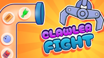 Clawler Fight gameplay showing a claw-themed warrior battling enemies in a fast-paced arena fighting game.