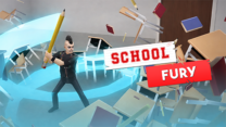School Fury action scene with fast-paced challenges and dynamic gameplay interface