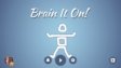 Brain It On! physics puzzle gameplay showing hand-drawn shapes interacting with gravity and objects to solve a challenge.