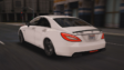 CLS 63 Banana Hustle gameplay featuring a customized Mercedes CLS 63 AMG driving through a detailed city environment with drifting, racing, and vehicle customization.
