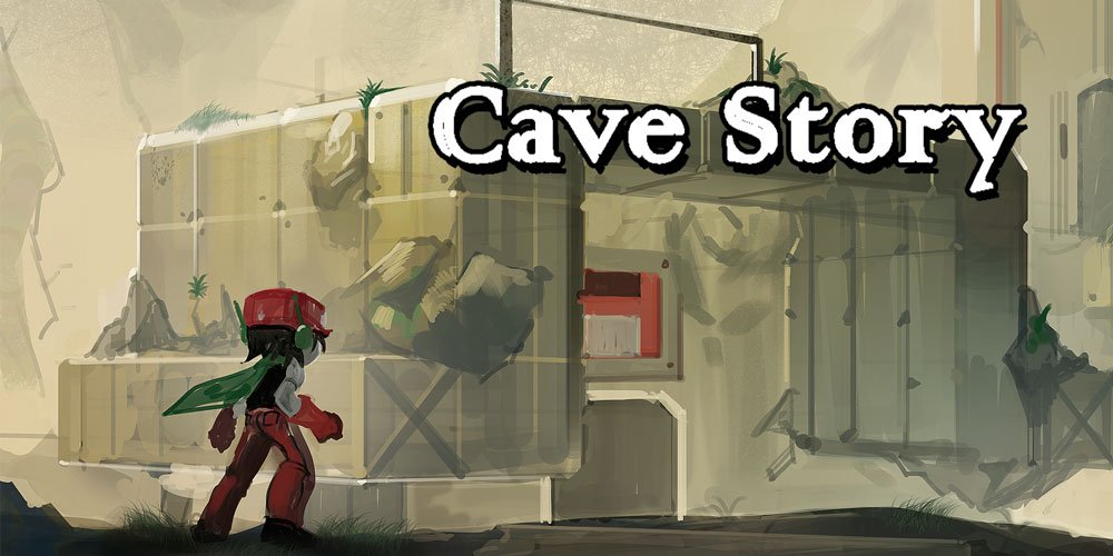 Amnesiac protagonist exploring the mysterious Floating Island in the classic Cave Story adventure on classroom4x.dev