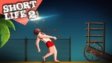 A character model performing precise movements through a dynamic physics-based obstacle course in the Short Life 2 simulation.