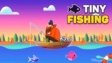 Tiny Fishing gameplay featuring a hook catching various fish in a deep blue ocean in an immersive simulation on classroom4x.dev