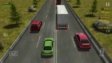 Sports car speeding through a busy highway in Car Traffic Racing