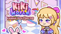 Kiki World character standing in a decorated room