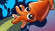 Squid Dash gameplay featuring a neon-style obstacle course