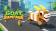 A wild goat charging headfirst into a parked sports car in Goat Rampage