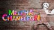 A futuristic cyber chameleon blending into a neon arena wall in Meccha Chameleon Online