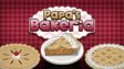 A freshly baked fruit pie with whipped cream toppings in Papa's Bakeria